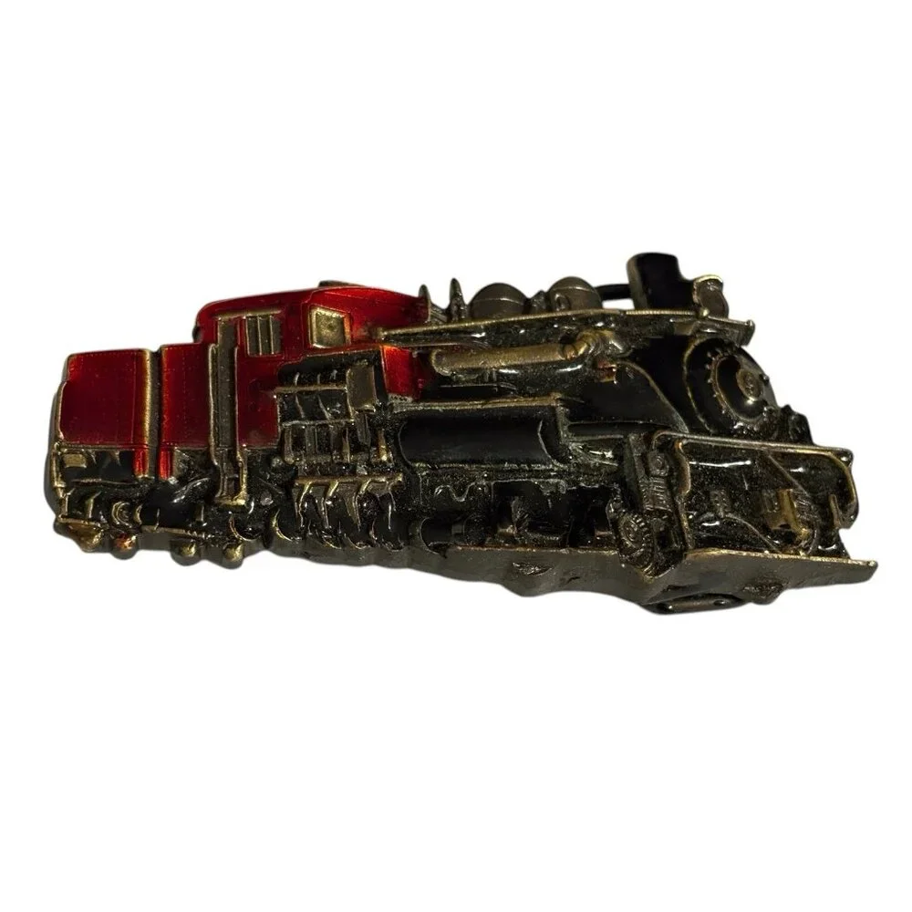 Train Belt Buckle‎ Steam Engine The Great American Buckle Co. USA #1083 1983 VTG